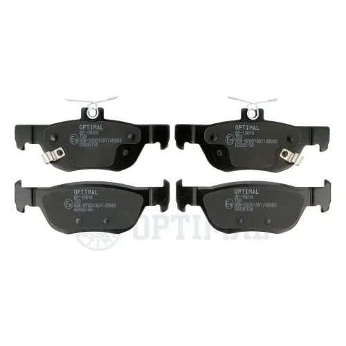 Bremsbelagsatz, Scheibenbremse Hinterachse OPTIMAL BP-13014 Bild Bremsbelagsatz, Scheibenbremse Hinterachse OPTIMAL BP-13014