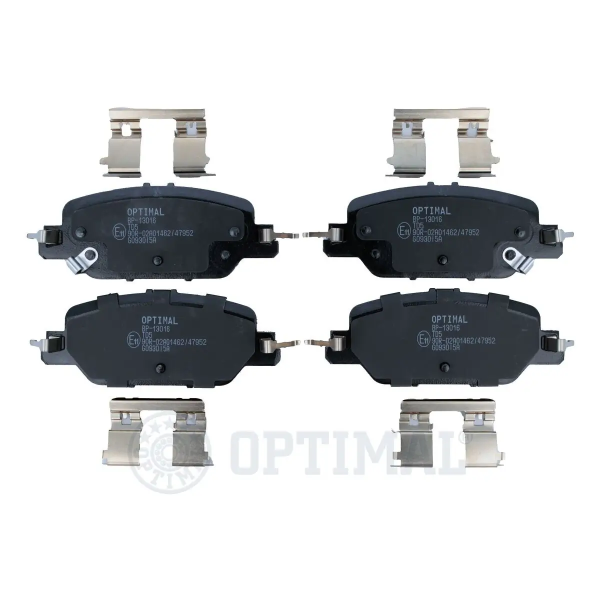Bremsbelagsatz, Scheibenbremse Hinterachse OPTIMAL BP-13016
