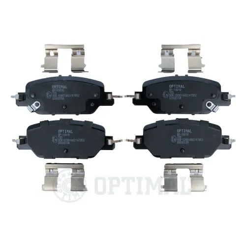 Bremsbelagsatz, Scheibenbremse Hinterachse OPTIMAL BP-13016 Bild Bremsbelagsatz, Scheibenbremse Hinterachse OPTIMAL BP-13016