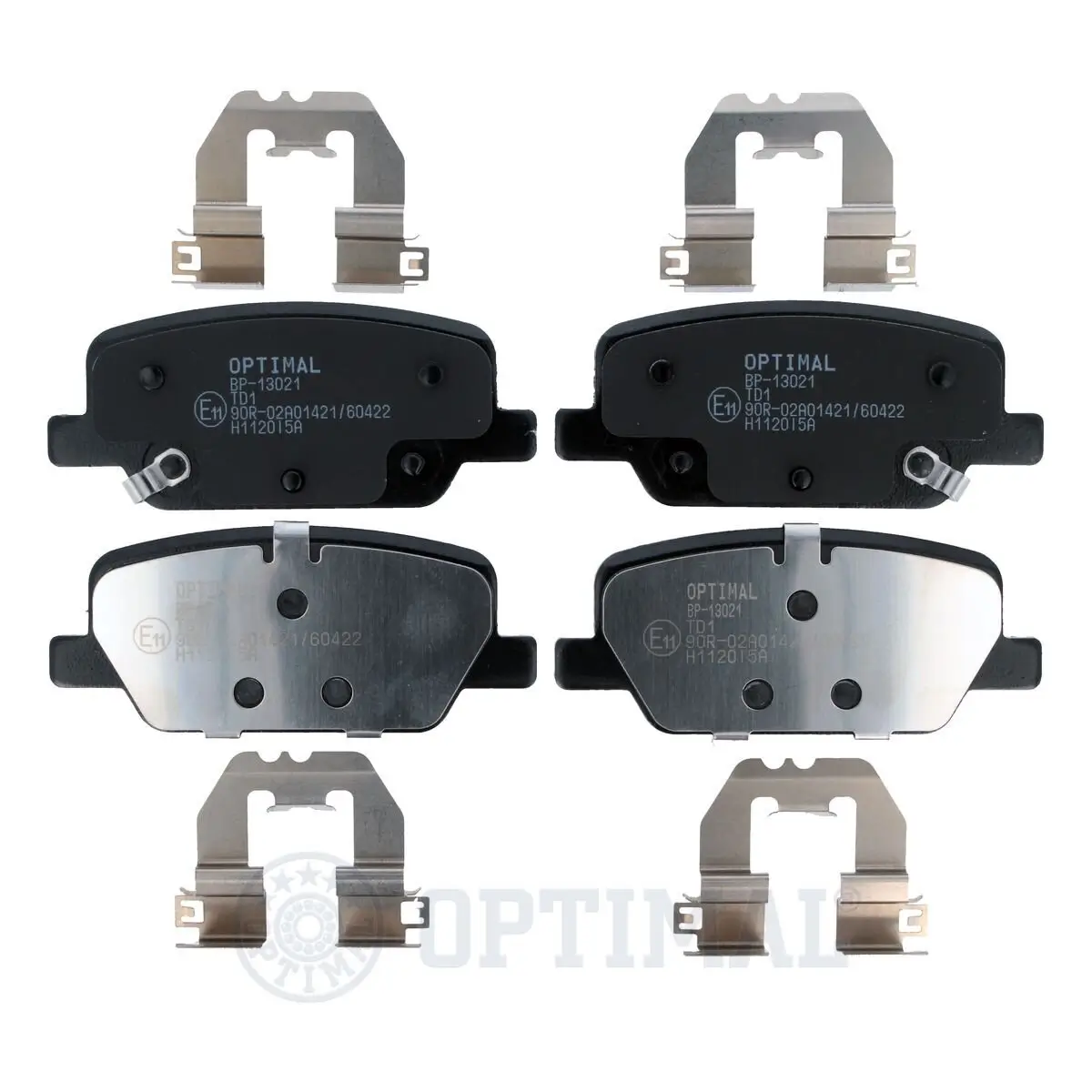 Bremsbelagsatz, Scheibenbremse Hinterachse OPTIMAL BP-13021