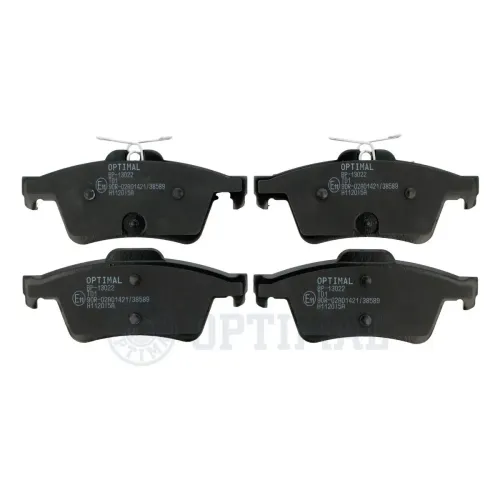 Bremsbelagsatz, Scheibenbremse Hinterachse OPTIMAL BP-13022 Bild Bremsbelagsatz, Scheibenbremse Hinterachse OPTIMAL BP-13022