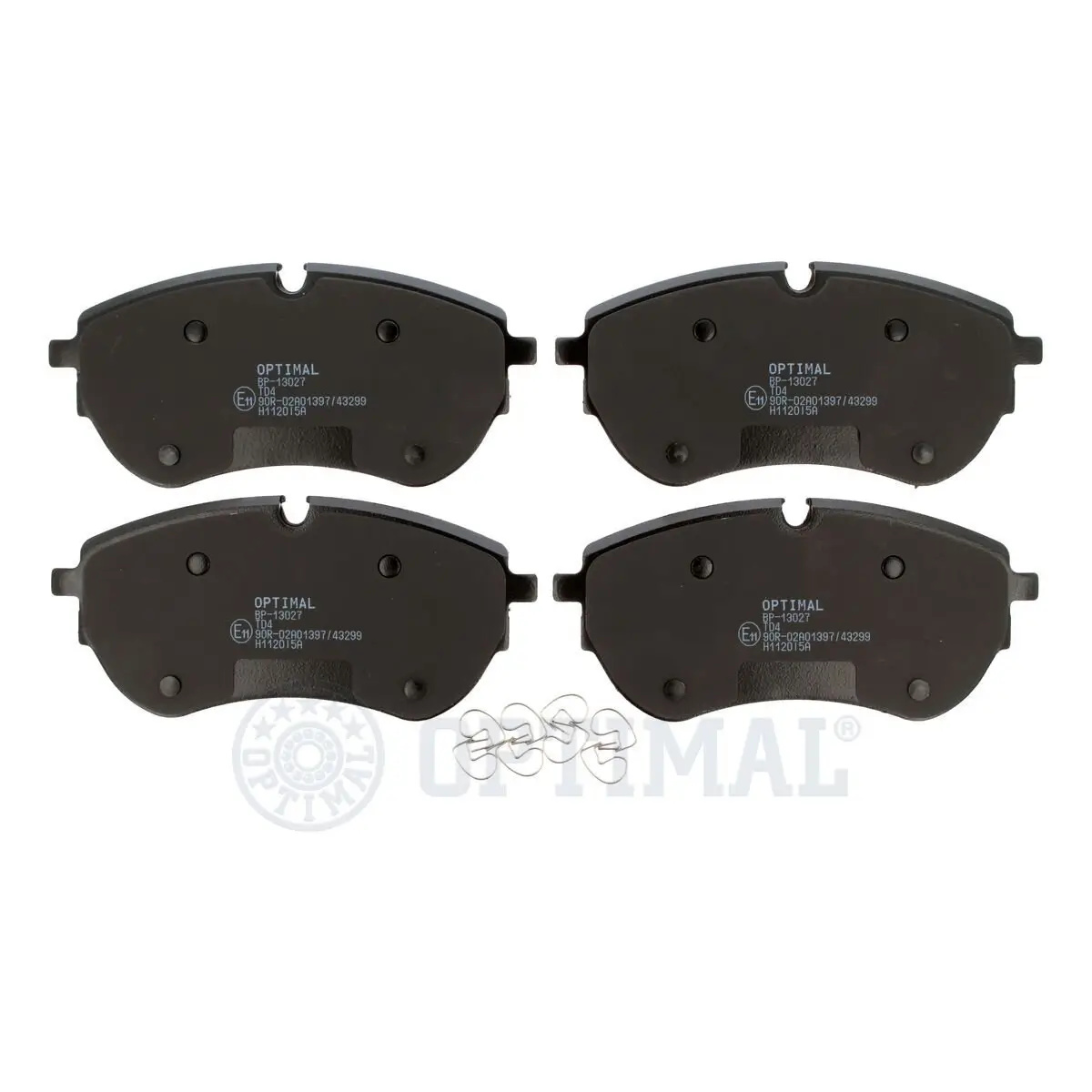 Bremsbelagsatz, Scheibenbremse Vorderachse OPTIMAL BP-13027