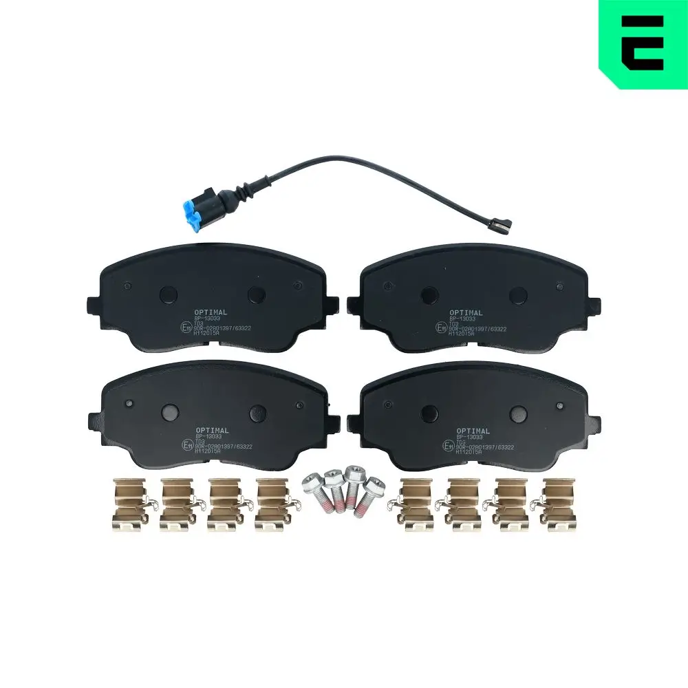 Bremsbelagsatz, Scheibenbremse Vorderachse OPTIMAL BP-13033