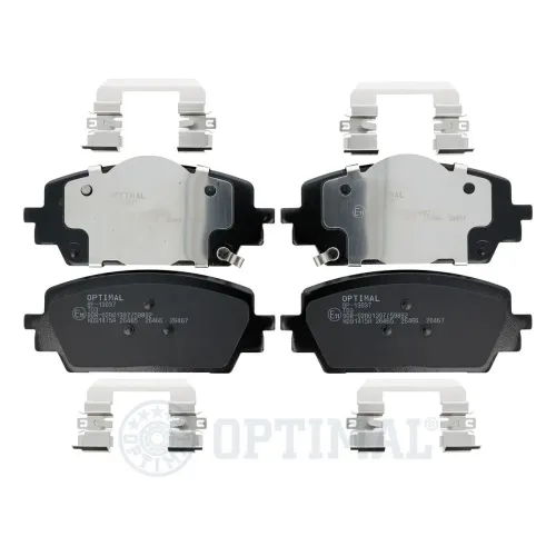 Bremsbelagsatz, Scheibenbremse Vorderachse OPTIMAL BP-13037 Bild Bremsbelagsatz, Scheibenbremse Vorderachse OPTIMAL BP-13037