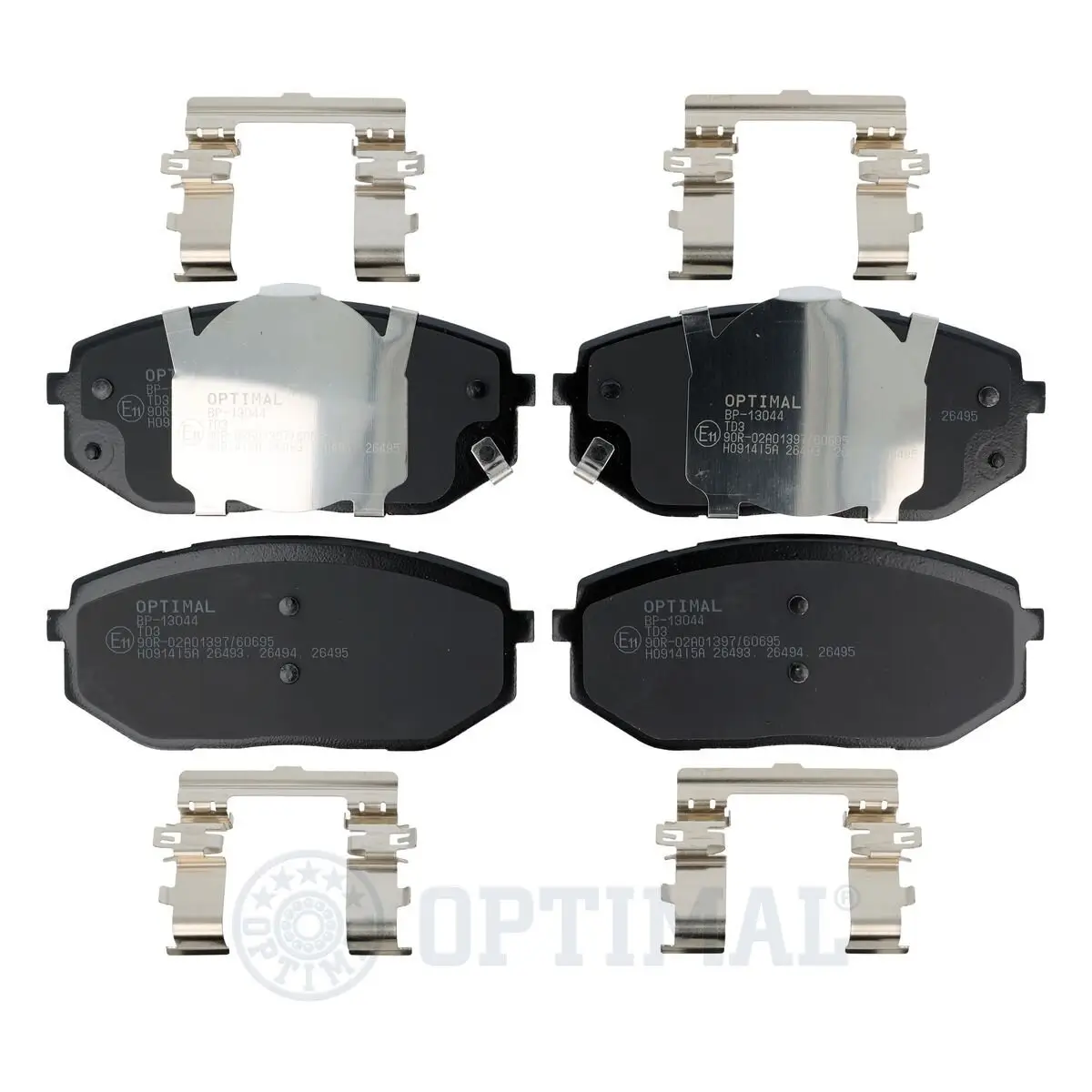 Bremsbelagsatz, Scheibenbremse Vorderachse OPTIMAL BP-13044