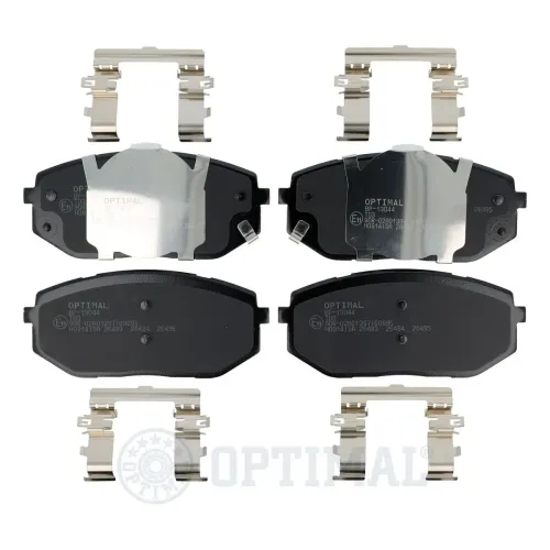 Bremsbelagsatz, Scheibenbremse Vorderachse OPTIMAL BP-13044 Bild Bremsbelagsatz, Scheibenbremse Vorderachse OPTIMAL BP-13044