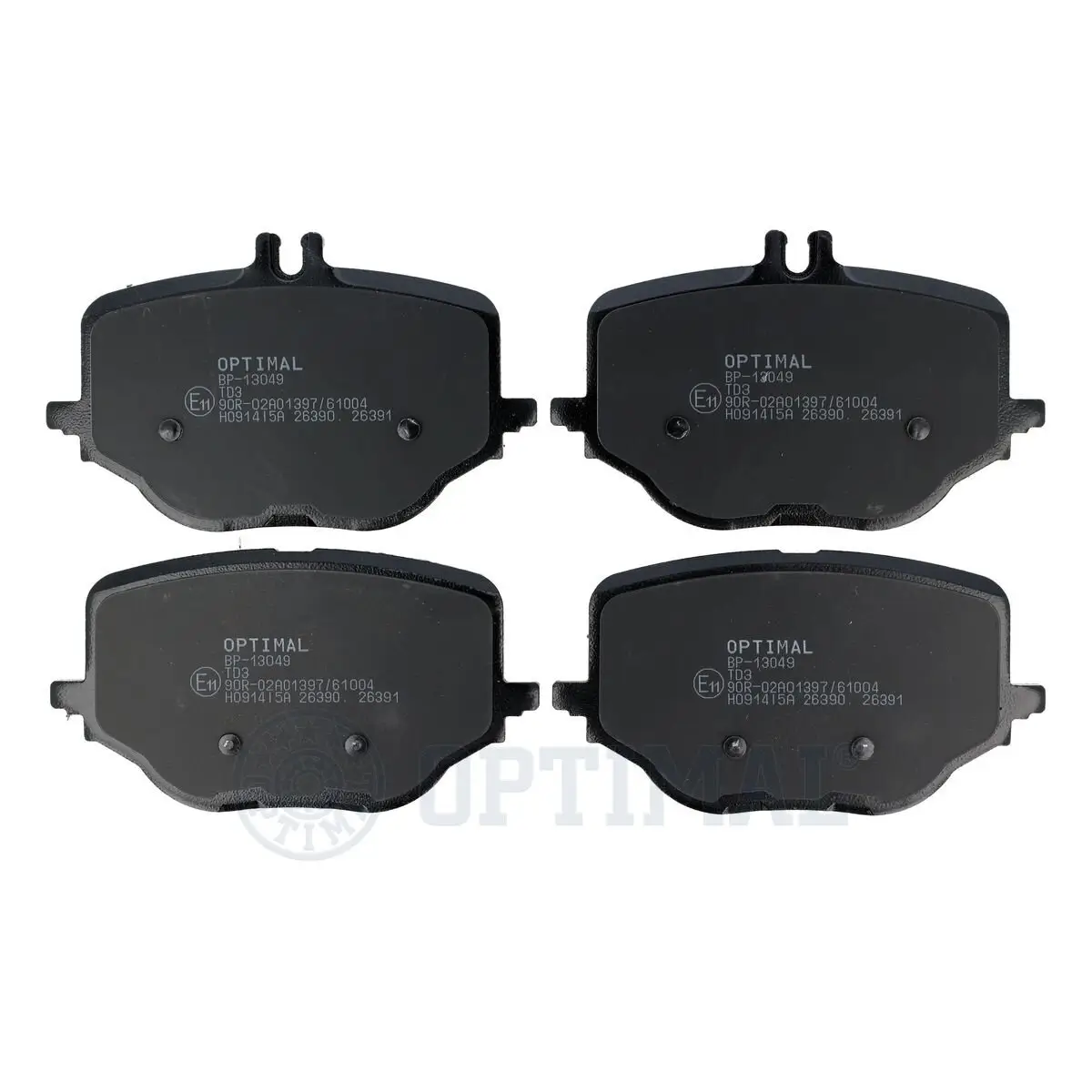 Bremsbelagsatz, Scheibenbremse Hinterachse OPTIMAL BP-13049