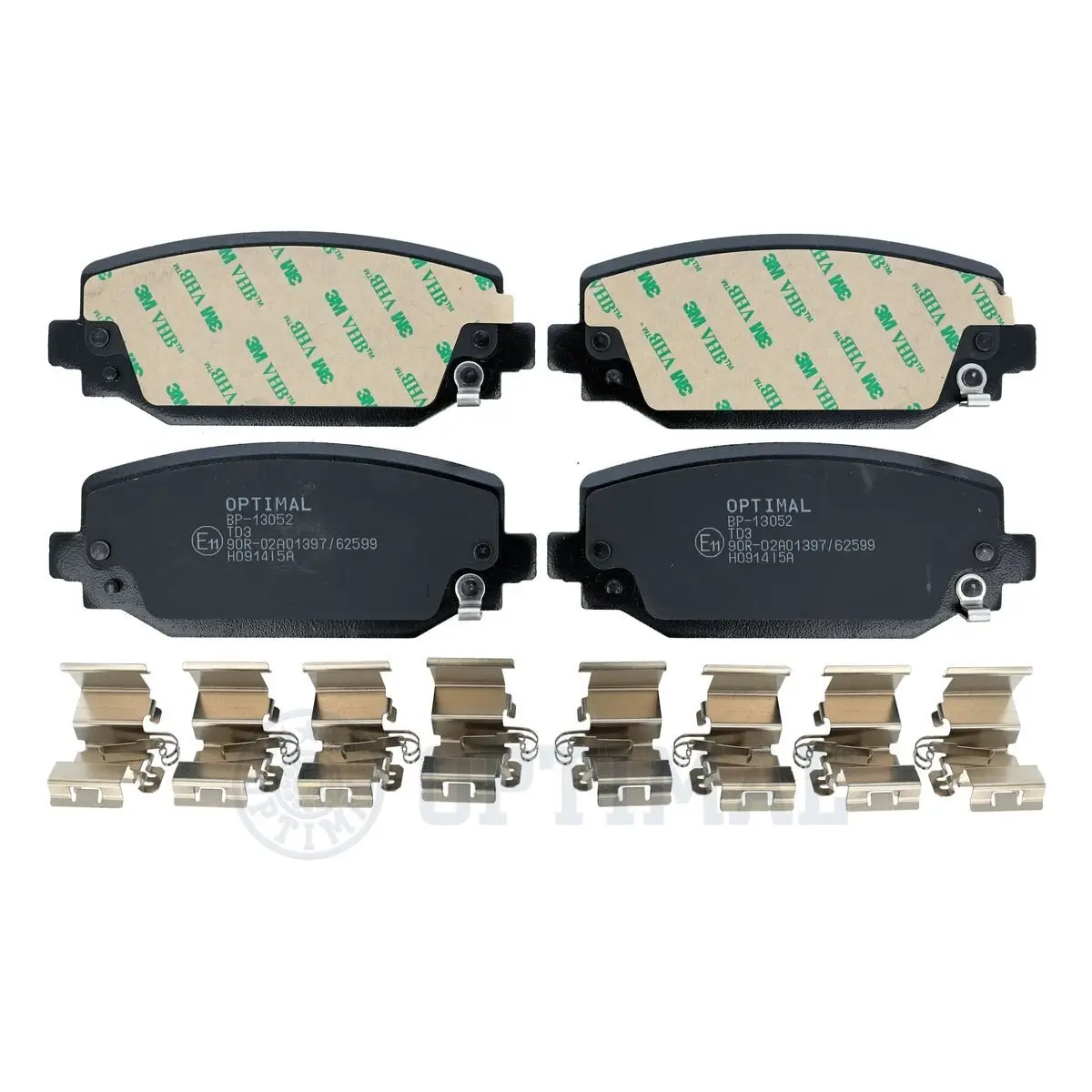 Bremsbelagsatz, Scheibenbremse Hinterachse OPTIMAL BP-13052