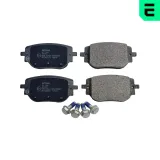 Bremsbelagsatz, Scheibenbremse Hinterachse OPTIMAL BP-13084