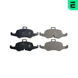 Bremsbelagsatz, Scheibenbremse Vorderachse OPTIMAL BP-13087