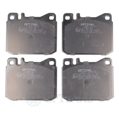 Bremsbelagsatz, Scheibenbremse Vorderachse OPTIMAL BP-23011 Bild Bremsbelagsatz, Scheibenbremse Vorderachse OPTIMAL BP-23011