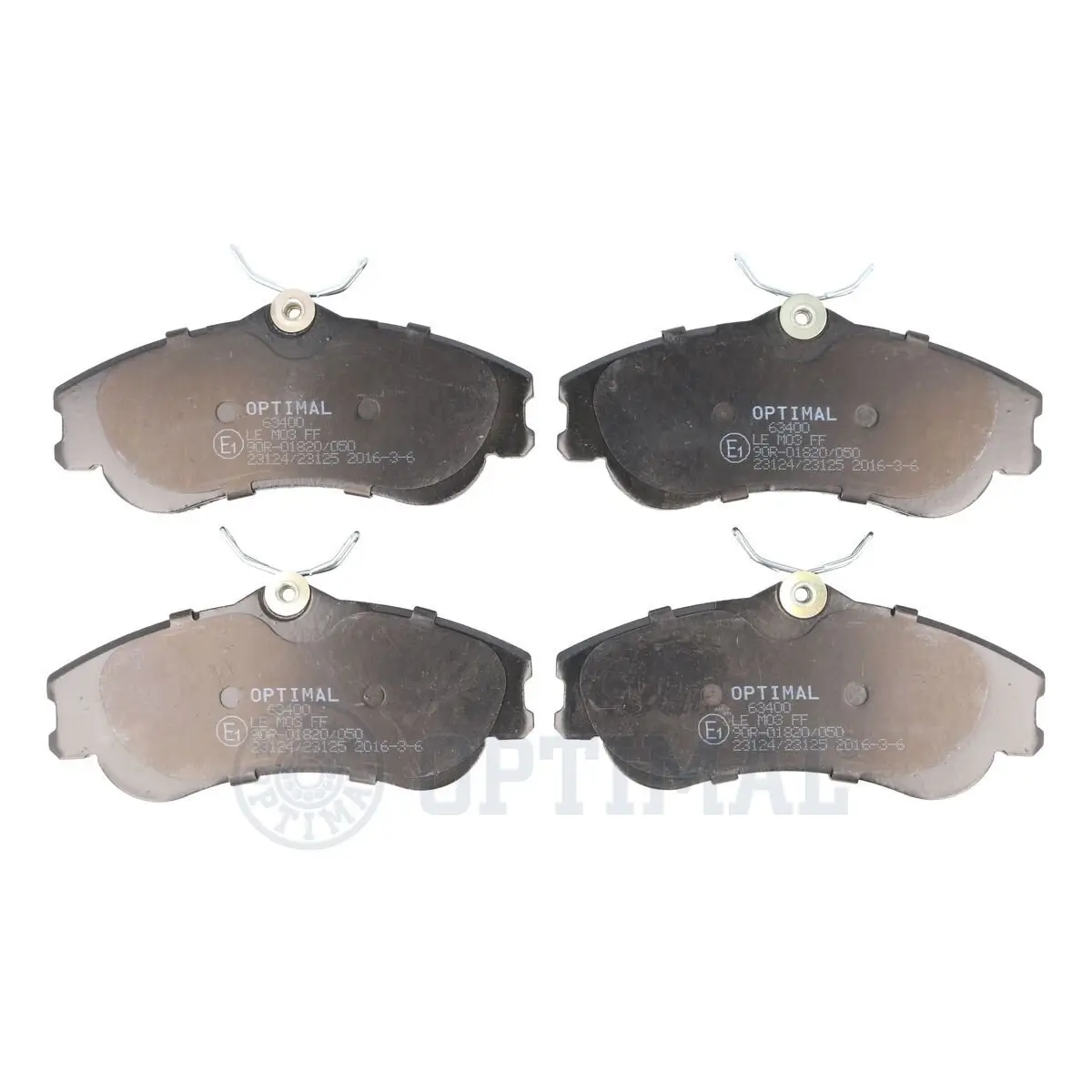 Bremsbelagsatz, Scheibenbremse Vorderachse OPTIMAL BP-63400