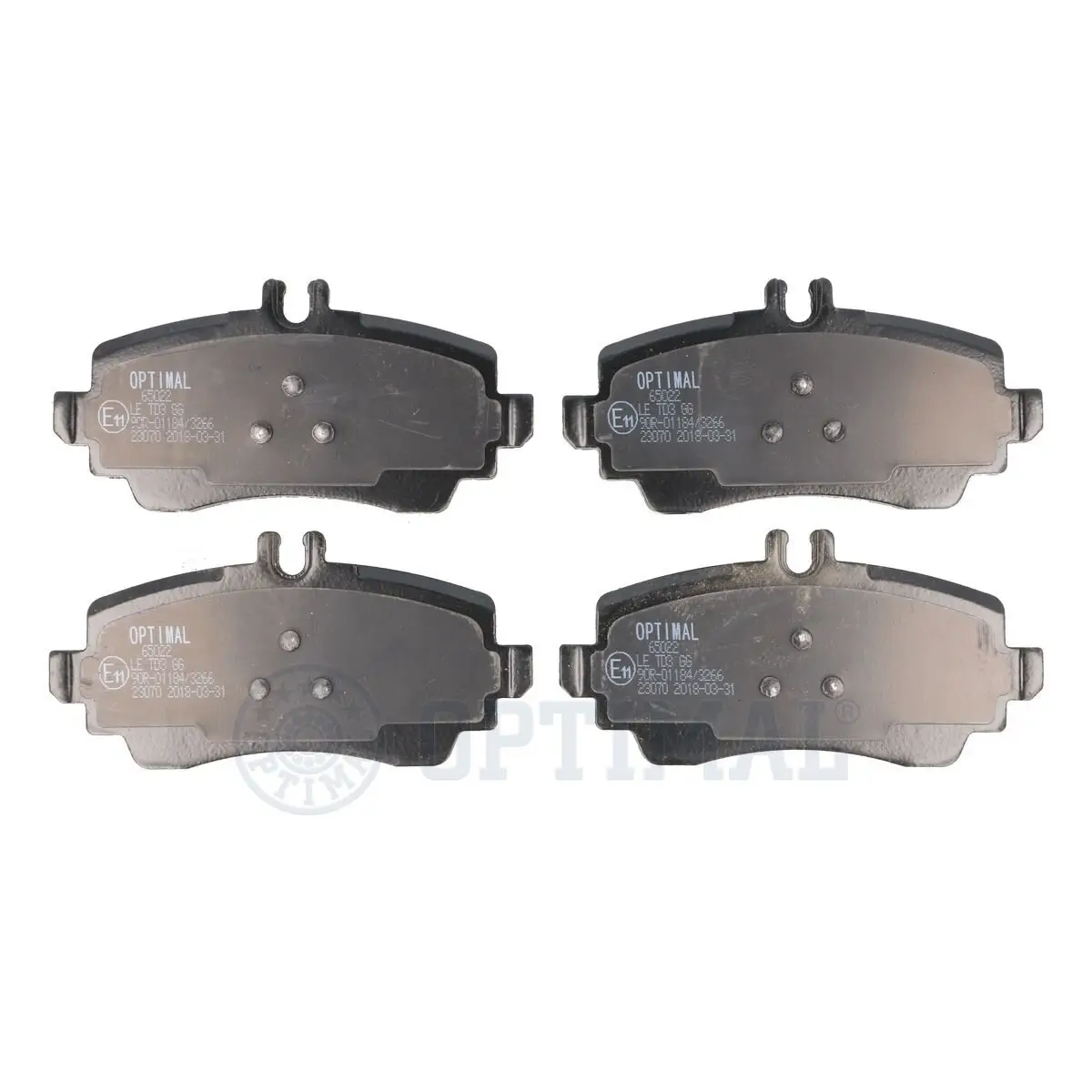 Bremsbelagsatz, Scheibenbremse Vorderachse OPTIMAL BP-65022