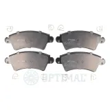 Bremsbelagsatz, Scheibenbremse Vorderachse OPTIMAL BP-72610