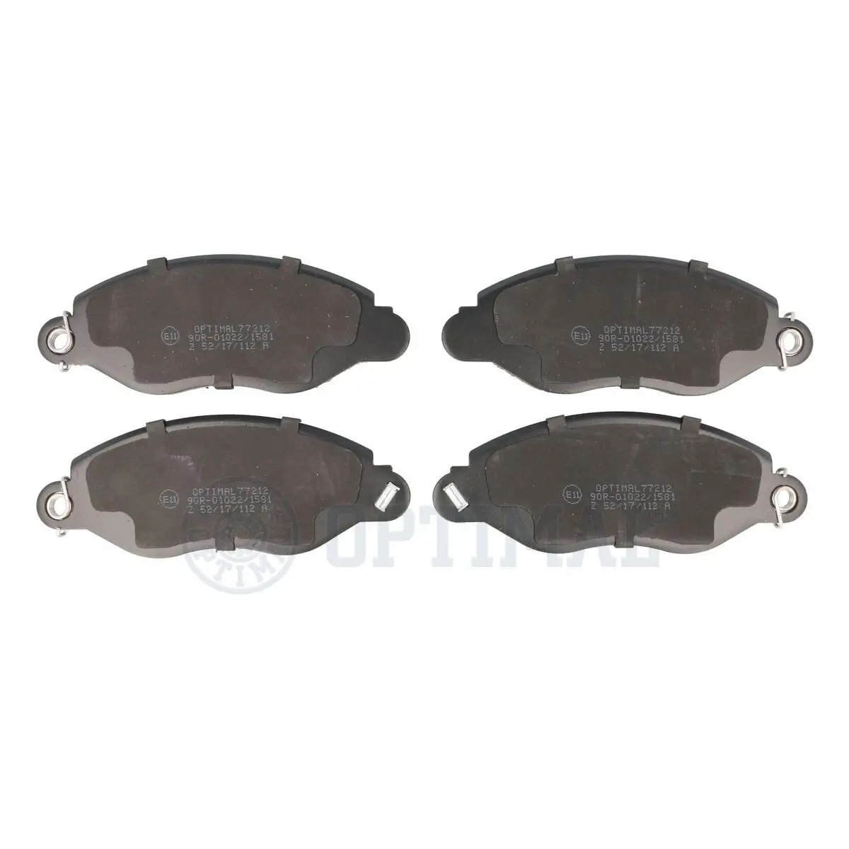 Bremsbelagsatz, Scheibenbremse Vorderachse OPTIMAL BP-77212