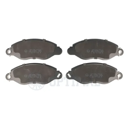 Bremsbelagsatz, Scheibenbremse Vorderachse OPTIMAL BP-77212 Bild Bremsbelagsatz, Scheibenbremse Vorderachse OPTIMAL BP-77212