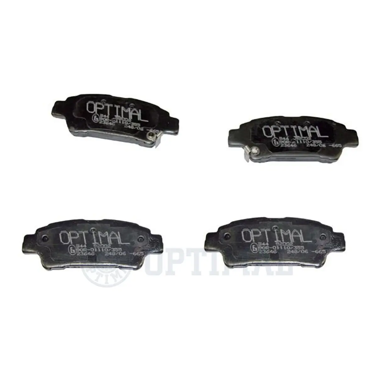 Bremsbelagsatz, Scheibenbremse Hinterachse OPTIMAL BP-82002