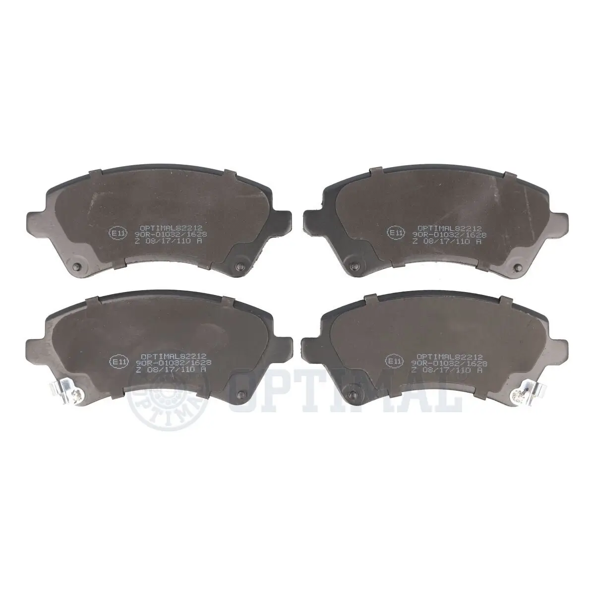 Bremsbelagsatz, Scheibenbremse Vorderachse OPTIMAL BP-82212