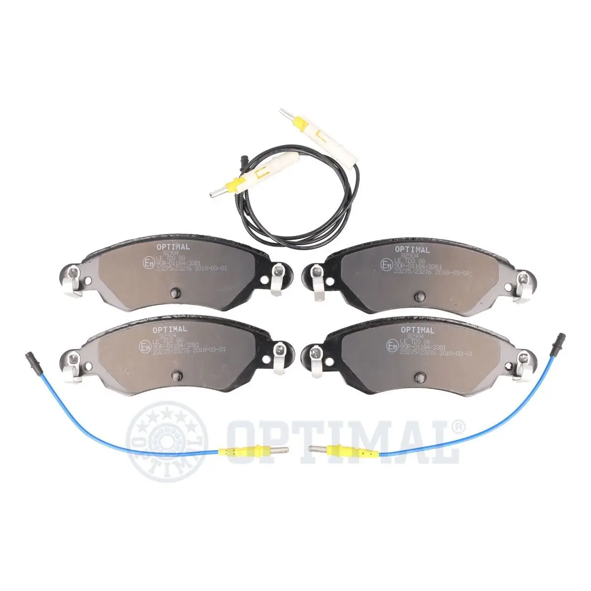 Bremsbelagsatz, Scheibenbremse Vorderachse OPTIMAL BP-82904