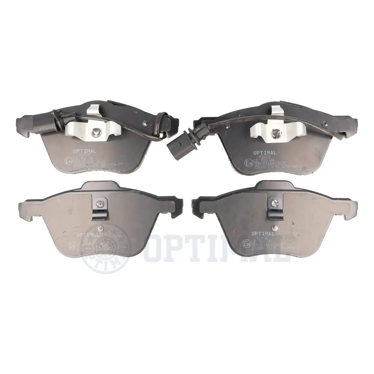 Bremsbelagsatz, Scheibenbremse Vorderachse OPTIMAL BP-83602