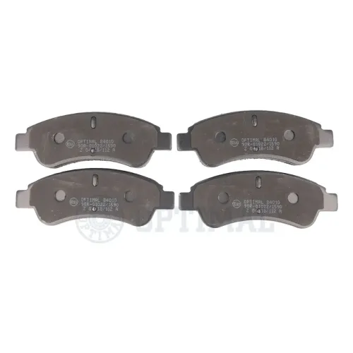 Bremsbelagsatz, Scheibenbremse Vorderachse OPTIMAL BP-84010 Bild Bremsbelagsatz, Scheibenbremse Vorderachse OPTIMAL BP-84010