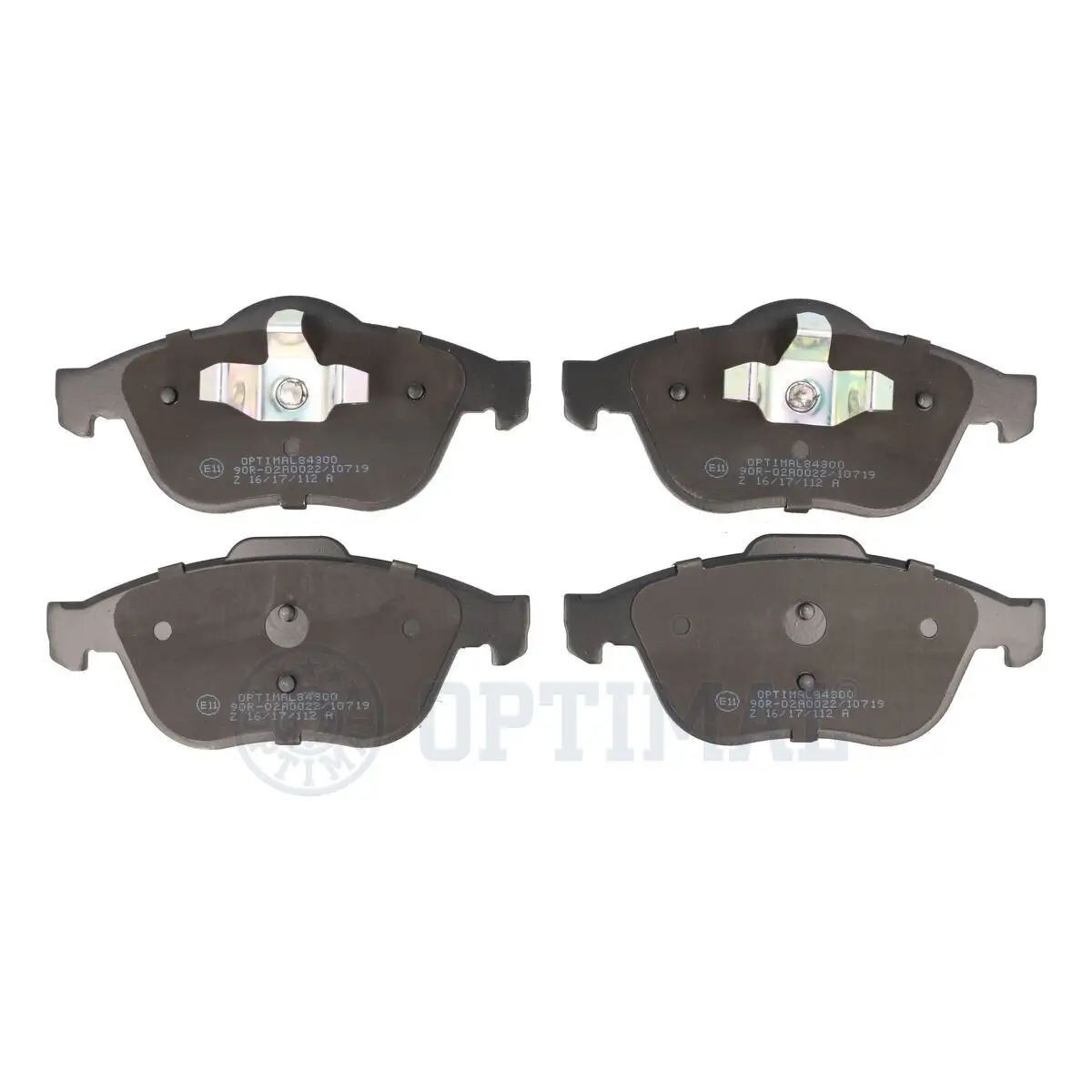 Bremsbelagsatz, Scheibenbremse Vorderachse OPTIMAL BP-84300