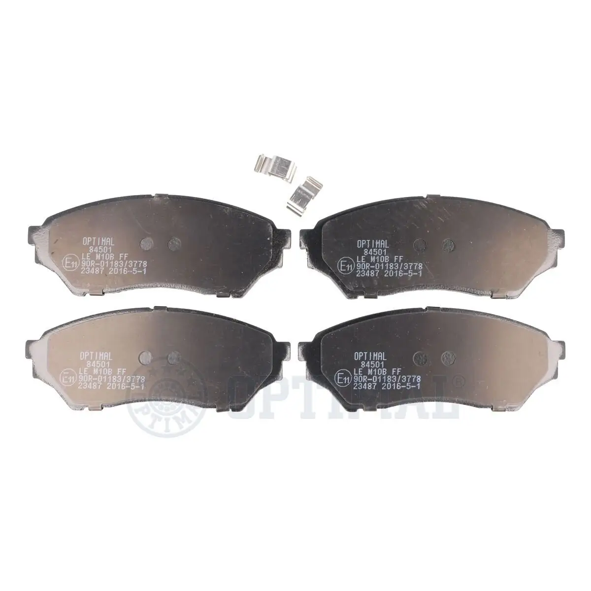 Bremsbelagsatz, Scheibenbremse Vorderachse OPTIMAL BP-84501