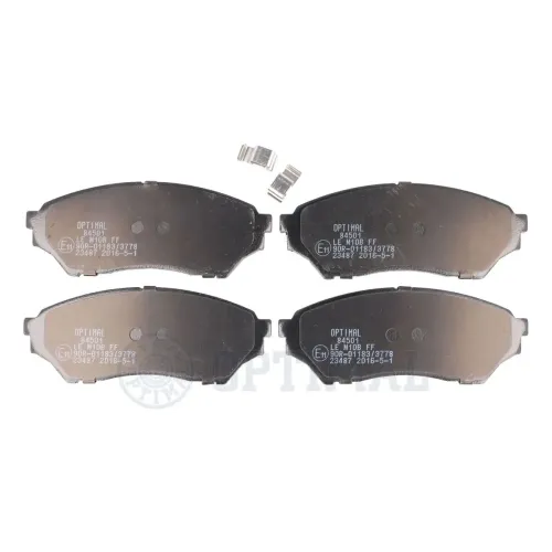 Bremsbelagsatz, Scheibenbremse Vorderachse OPTIMAL BP-84501 Bild Bremsbelagsatz, Scheibenbremse Vorderachse OPTIMAL BP-84501