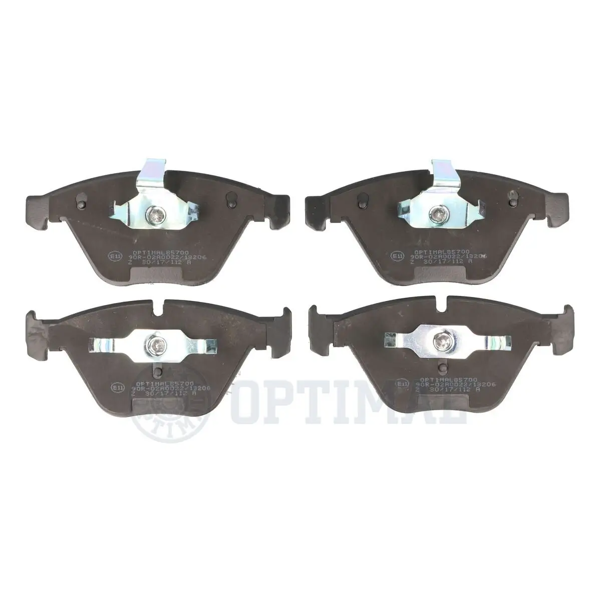 Bremsbelagsatz, Scheibenbremse Vorderachse OPTIMAL BP-85700