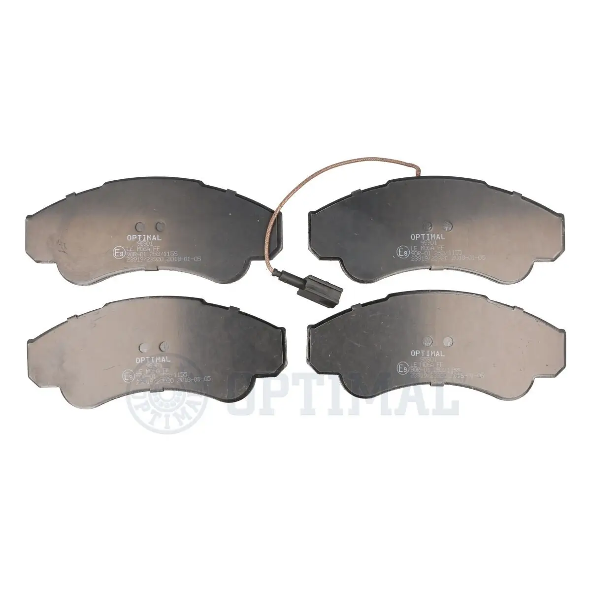 Bremsbelagsatz, Scheibenbremse Vorderachse OPTIMAL BP-95901