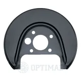 Spritzblech, Bremsscheibe Hinterachse links OPTIMAL BSP-1001L