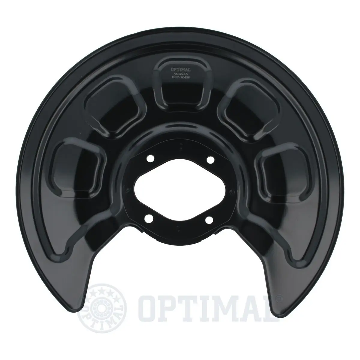 Spritzblech, Bremsscheibe Hinterachse links Hinterachse rechts OPTIMAL BSP-1049B