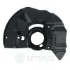 Spritzblech, Bremsscheibe Vorderachse links OPTIMAL BSP-5003L