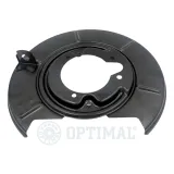 Spritzblech, Bremsscheibe Hinterachse links OPTIMAL BSP-5007L