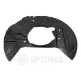 Spritzblech, Bremsscheibe Vorderachse links OPTIMAL BSP-5011L