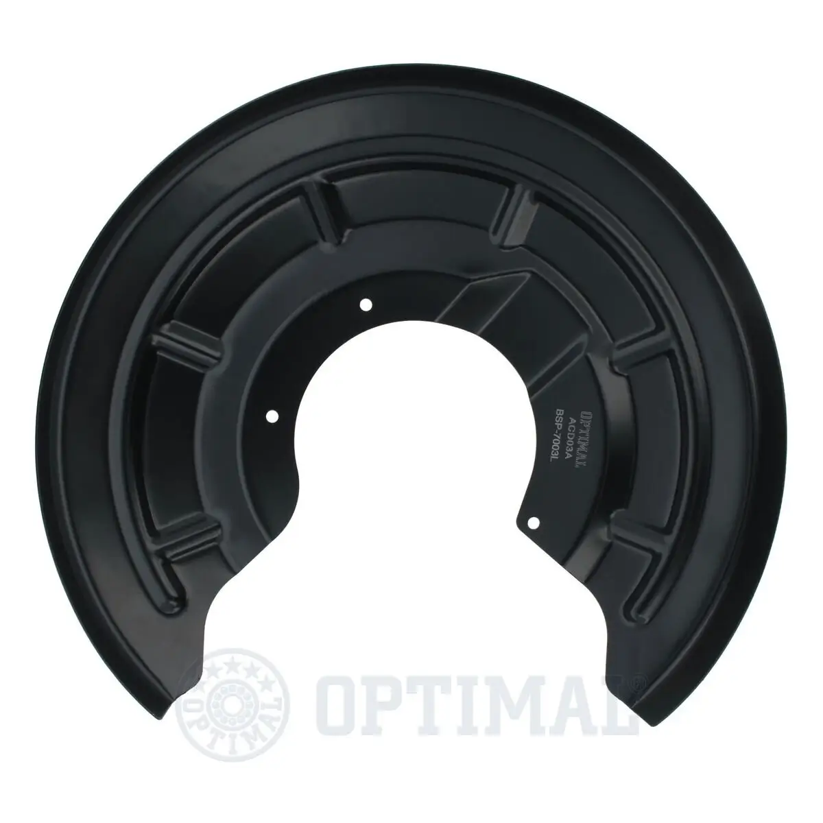 Spritzblech, Bremsscheibe Hinterachse links OPTIMAL BSP-7003L