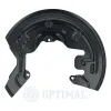 Spritzblech, Bremsscheibe Vorderachse links OPTIMAL BSP-7005L