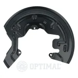 Spritzblech, Bremsscheibe Vorderachse links OPTIMAL BSP-7005L