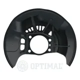 Spritzblech, Bremsscheibe Vorderachse links OPTIMAL BSP-9006L