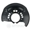 Spritzblech, Bremsscheibe Vorderachse links OPTIMAL BSP-9015L