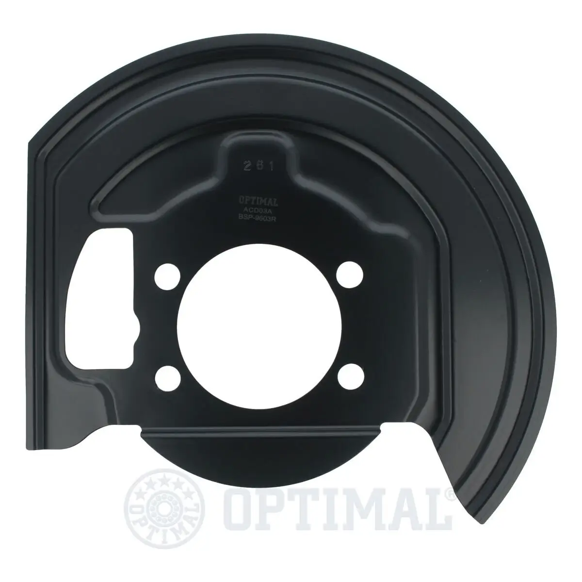 Spritzblech, Bremsscheibe Vorderachse rechts OPTIMAL BSP-9603R