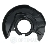 Spritzblech, Bremsscheibe Vorderachse links OPTIMAL BSP-9803L