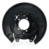 Spritzblech, Bremsscheibe Hinterachse links OPTIMAL BSP-9804L