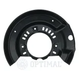 Spritzblech, Bremsscheibe Vorderachse links OPTIMAL BSP-9805L