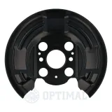 Spritzblech, Bremsscheibe Hinterachse links Hinterachse rechts OPTIMAL BSP-9829B