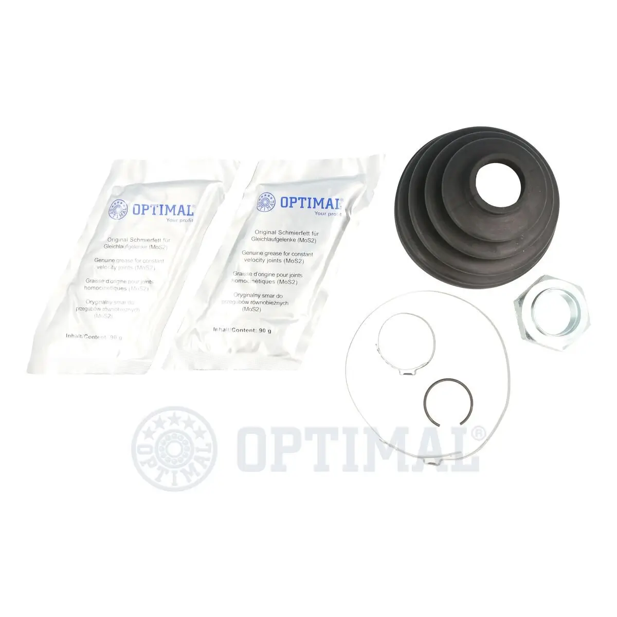 Faltenbalgsatz, Antriebswelle Vorderachse links Vorderachse rechts radseitig OPTIMAL CVB-10136CR