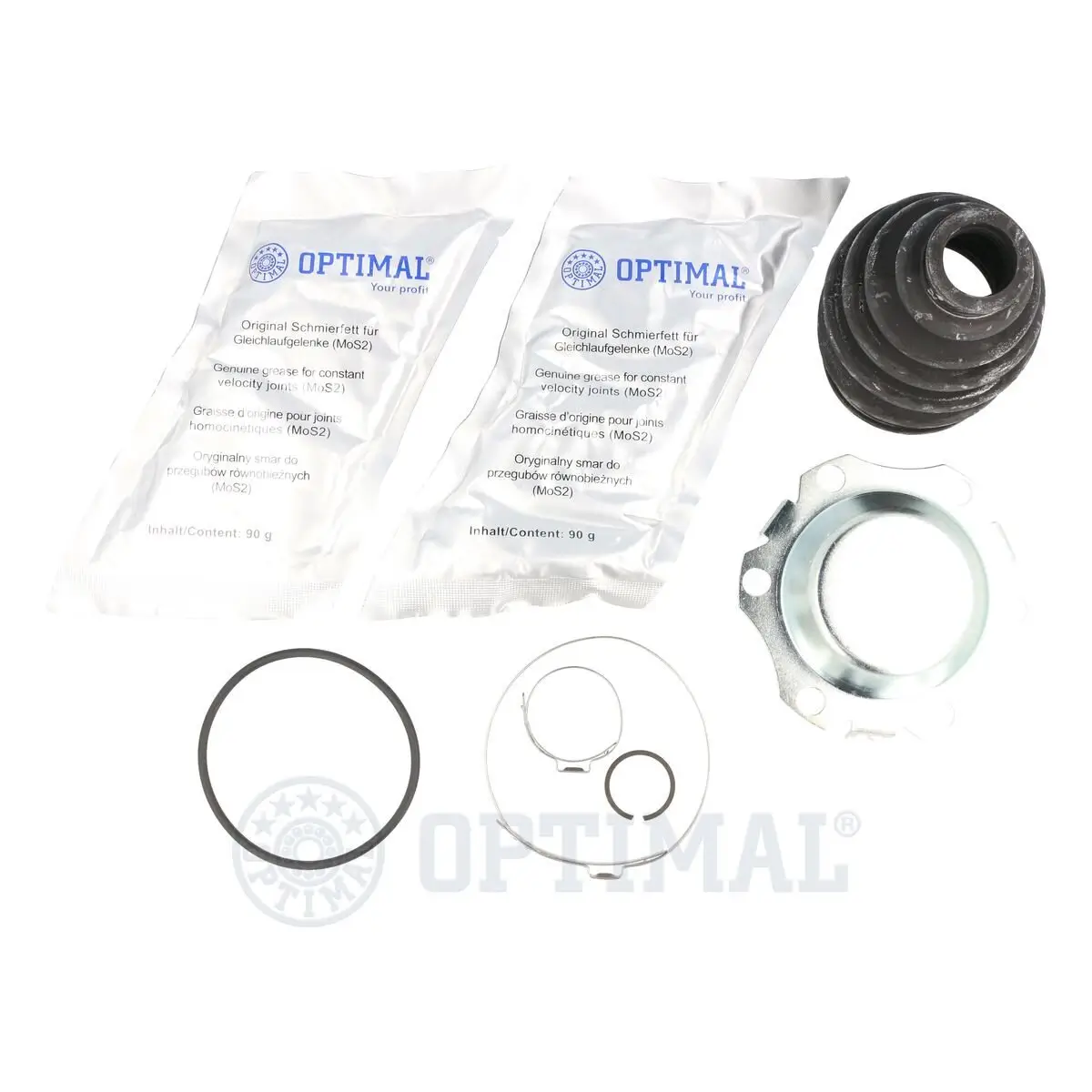 Faltenbalgsatz, Antriebswelle Vorderachse links Vorderachse rechts getriebeseitig OPTIMAL CVB-10227CR