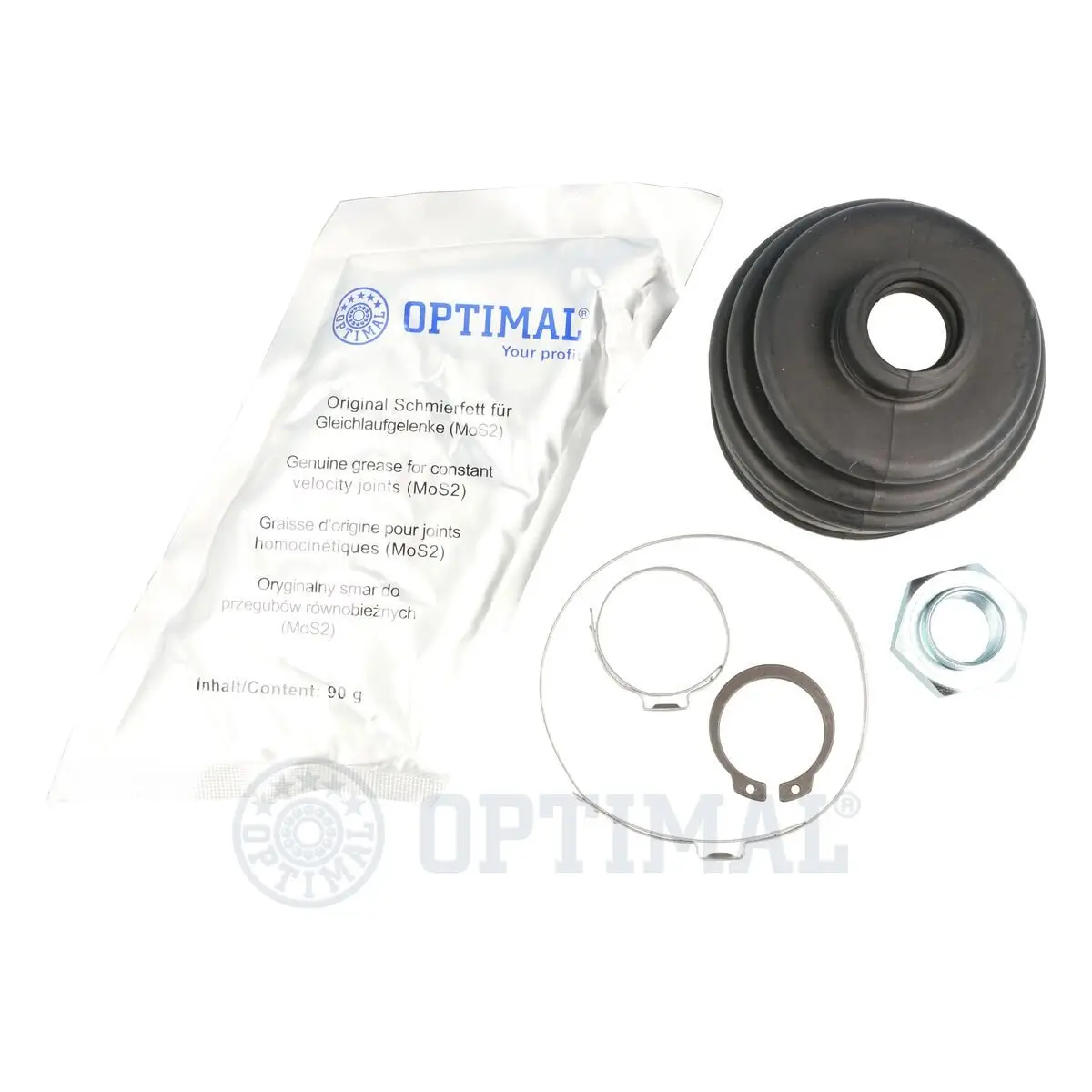 Faltenbalgsatz, Antriebswelle Vorderachse links Vorderachse rechts radseitig OPTIMAL CVB-10240CR