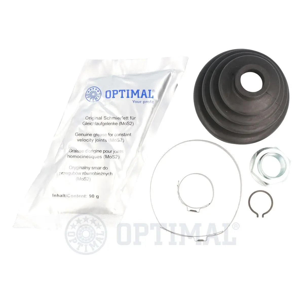 Faltenbalgsatz, Antriebswelle Vorderachse links Vorderachse rechts radseitig OPTIMAL CVB-10272CR