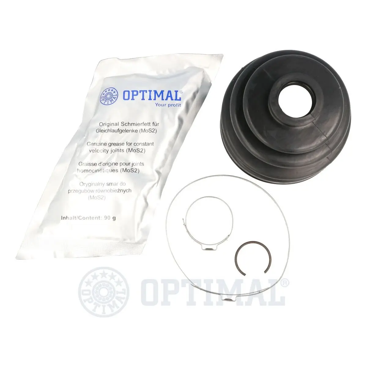 Faltenbalgsatz, Antriebswelle Vorderachse links Vorderachse rechts radseitig OPTIMAL CVB-10281CR